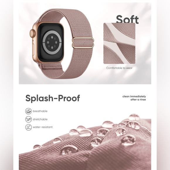 Set of 8 iWatch Adjustable Nylon Watch Bands - NWOT - Picture 2 of 7